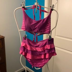 Disney Alice in Wonderland themed bikini bathing suit